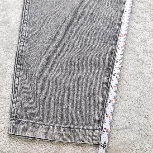 Gap Denim Easy Pull On Cargo Jeans Gray Stonewashed Cropped Womens Size S - Picture 6 of 14